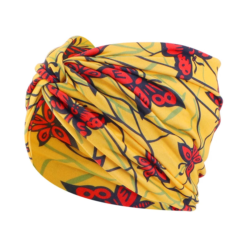 Nouveau modèle africain torsion Style bandeau élastique Double couche Bandana sport course bandeau pour femmes chapeaux cheveux accessoires