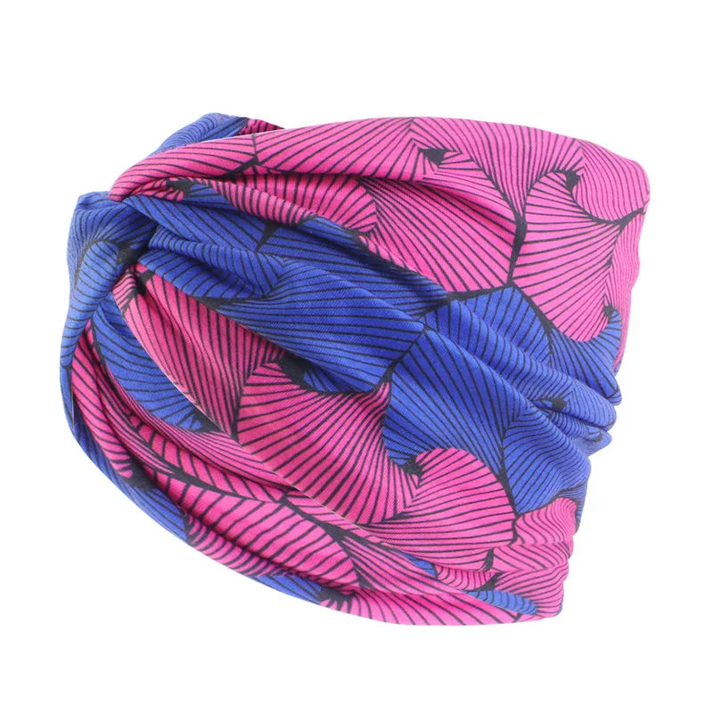 Nouveau modèle africain torsion Style bandeau élastique Double couche Bandana sport course bandeau pour femmes chapeaux cheveux accessoires