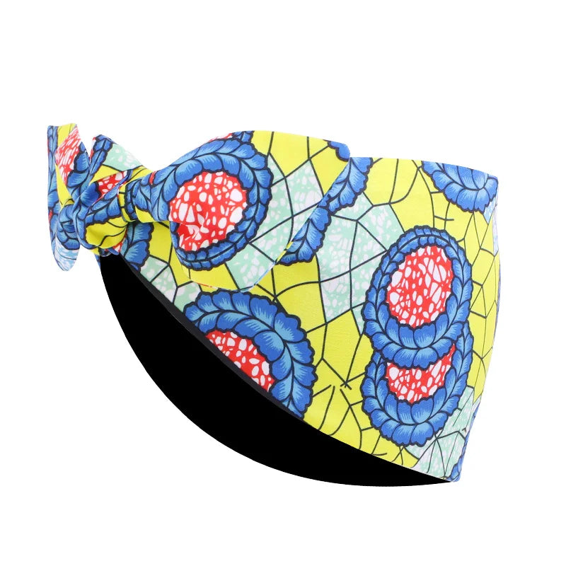 Bandeau de sauna imprimé à motif africain pour femmes, style torsadé, salon de maquillage, vêtements de sauna ronds, turban pour dames, accessoires pour cheveux