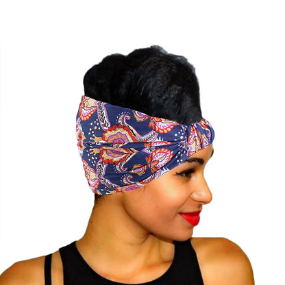Bandeau de sauna imprimé à motif africain pour femmes, style torsadé, salon de maquillage, vêtements de sauna ronds, turban pour dames, accessoires pour cheveux