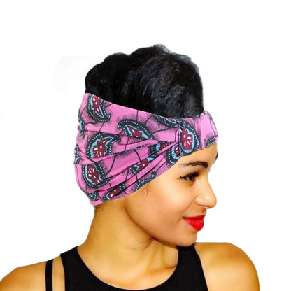 Bandeau de sauna imprimé à motif africain pour femmes, style torsadé, salon de maquillage, vêtements de sauna ronds, turban pour dames, accessoires pour cheveux