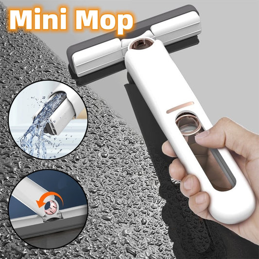 Mini Mops Éponge de Nettoyage de Sols Presse Mop Outils de Nettoyage pour Maison Voiture Portable Nettoyeur de Vitre et de Bureau