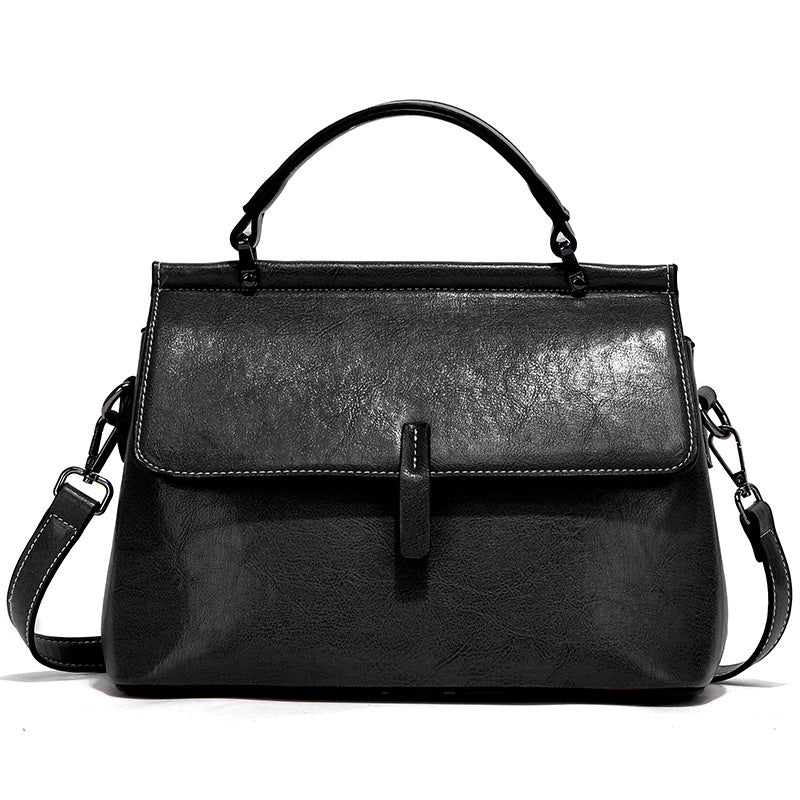 Sac à main de banlieue en cuir de grande capacité à la mode